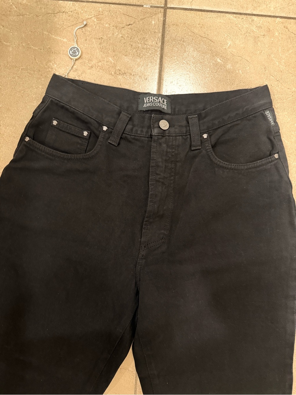 Versace Jeans Collection Black High-Rise Women's Jeans - Picture 2 of 7